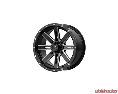 MSA Offroad M41 Boxer Wheel 14x7 4x4x156 +10mm Gloss Black Milled - M41-04756