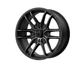 MSA Offroad M43 FANG Wheel 14x7 4x110 10mm Satin Black With Titanium Tint