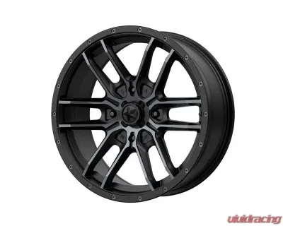 MSA Offroad M43 FANG Wheel 14x7 4x110 10mm Satin Black With Titanium Tint - M43-04710