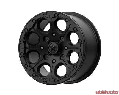 MSA Offroad M44 CANNON Beadlock Wheel 14x7 4x137 10mm Satin Black - M44-04737