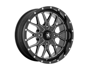 MSA Offroad Wheels M45 Wheel 18x7 4x110 0mm Gloss Black Milled