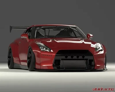 Pandem Aero V2 FRP Wide-body Front Lip Nissan GT-R R35 2009-2023 - 17020603