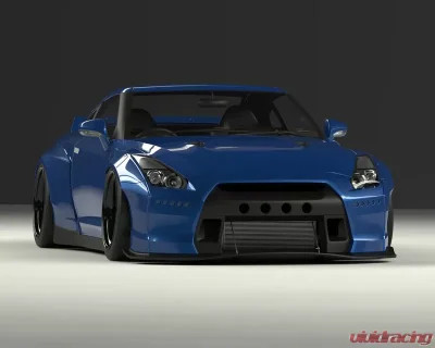 Pandem Aero V2 FRP Wide-body Front Lip Nissan GT-R R35 2009-2023 - 17020603