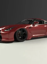Pandem Aero V2 FRP Wide-body Side Skirts Nissan GT-R R35 2009-2021                                     - 17020607 - Image 7