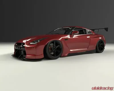Pandem Aero V2 FRP Wide-body Side Skirts Nissan GT-R R35 2009-2021 - 17020607
