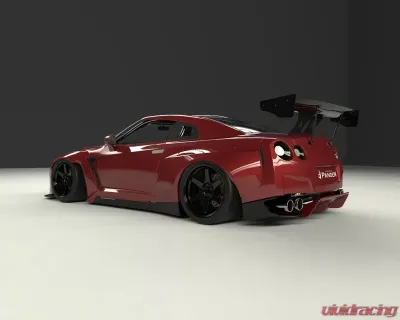 Pandem Aero V2 FRP Wide-body Side Skirts Nissan GT-R R35 2009-2021 - 17020607