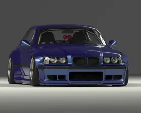 Pandem Aero FRP Front Lip Spoiler BMW E36 3 Series Coupe 1992-1999