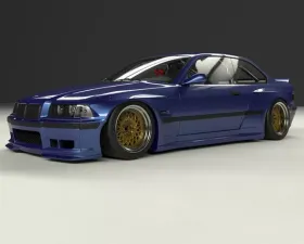 Pandem Aero FRP Wide-body Side Skirts BMW E36 3 Series Coupe 1992-1999