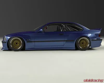 Pandem Aero FRP Wide-body Side Skirts BMW E36 3 Series Coupe 1992-1999 - 17090215