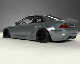 Pandem Aero FRP Wide-body Rear Fenders BMW E46 M3 Coupe 2001-2006