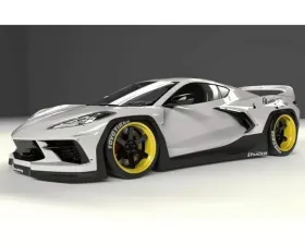 Pandem Aero FRP Side Skirts Chevrolet Corvette C8 2020-2024