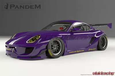 Pandem Rocket Bunny Aero FRP Side Skirts Porsche Cayman 2005-2008 - 17090504
