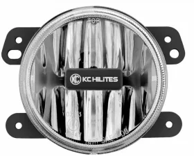 KC Hilites 4 Inch Gravity SAE LED G4 Fog Light Kit Clear for Jeep Wrangler JK 2010-2018