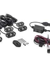 KC Hilites KC C-Series RGB LED Rock Light Kit - 6 Pieces - #339 - Off-Road Lighting                                     - 339 - Image 5