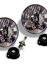 KC Hilites 7" Halogen H4 DOT Headlight Pair for 1997-2006 Jeep TJ - #42301                                     - 42301 - Image 3