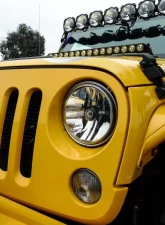 KC Hilites Gravity LED 7" Headlight for 2007-2018 Jeep Wrangler JK - DOT Compliant                                     - 4235 - Image 2