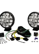 KC HiLiTES 5" Apollo Pro Halogen Spot Beam Lights Pair Pack - Black - KC #450                                     - 450 - Image 3