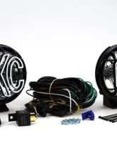 KC Hilites 5" Apollo Pro Halogen Lights Pair Pack System - Black - KC #451 (Spread Beam)                                     - 451 - Image 3