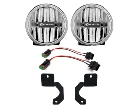 KC Hilites Gravity LED G4 Clear Fog Lights for Jeep Wrangler JL | Gladiator JT Rubicon