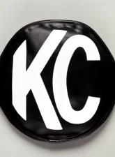 KC HiLiTES 6" Vinyl Cover KC #5100 Black with White KC Logo                                     - 5100 - Image 2