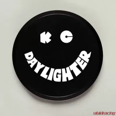 KC Hilites 6" Plastic Cover - KC #5200 Black with White KC Daylighter Logo - 5200