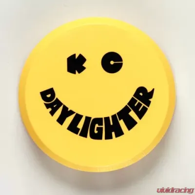 KC Hilites 6" Plastic Cover KC #5202 - Yellow with Black KC Daylighter Logo - 5202