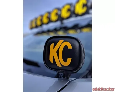 KC Hilites 3" Black and Yellow Vinyl Light Cover for Off-Road Lighting Accessories - 5303