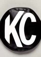 KC HiLiTES 8" Vinyl Cover KC #5800 Black with White Logo for Off-Road Lights                                     - 5800 - Image 2