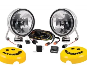 KC Hilites 6" Daylighter Gravity LED G6 Spot Beam Lights Black Pair Pack - #651