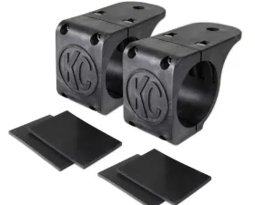 KC HiLiTES Tube Clamp Mount Bracket Pair for 1.75" to 2" Round Light Bars - #73071