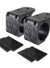 KC HiLiTES Tube Clamp Mount Bracket Pair for 1.75" to 2" Round Light Bars - #73071                                     - 73071 - Image 2