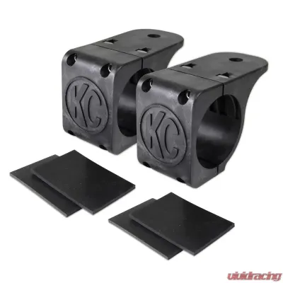 KC HiLiTES Tube Clamp Mount Bracket Pair for 1.75" to 2" Round Light Bars - #73071 - 73071
