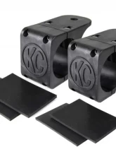 KC Hilites Tube Clamp Light Mount Bracket Pair for 2.25" to 2.5" Tube - KC #73081                                     - 73081 - Image 2