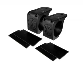 KC Hilites Tube Clamp Light Mount Bracket Pair for 2.75" to 3.0" Tubes - KC #73091