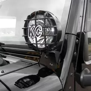 KC HiLiTES Windshield A-Pillar Light Mount Brackets for Jeep Wrangler JK 07-18 - #7316 Jeep Wrangler - 7316