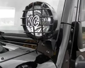 KC HiLiTES Windshield A-Pillar Light Mount Brackets for Jeep Wrangler JK 2007-2018 - #7316