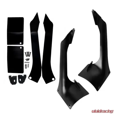 KC Hilites Overhead Bracket Set for Jeep JL|JT (2018-2023) - Durable Steel, Black Finish - 7327