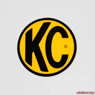 KC HiLiTES 3" Decal KC #9900 Yellow with Black Logo for Off-Road Vehicles - 9900