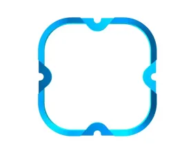 KC Hilites FLEX ERA 4 1-Bezel Ring ED Coated Blue for Off-Road Vehicles