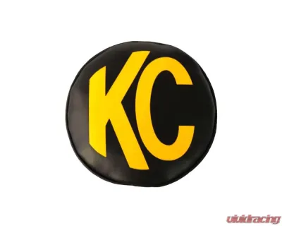 KC Hilites Cover 6" Vinyl Black with Yellow KC Soft Pair for Off-Road Lights - 5102