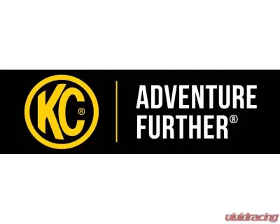 KC HiLites 18"x60" Adventure Further Banner Black/Yellow KC Logo for Off-Road Vehicles - 9902