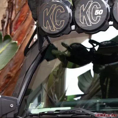 KC Hilites Universal Wire Hider for 6300 Models - Durable Black Plastic Cable Management - 6300