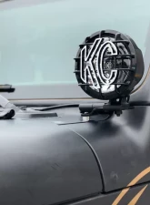 KC HiLiTES KC A-Pillar Light Mount Brackets for 2018-2019 Jeep Wrangler, Durable Steel                                     - 7318 - Image 2