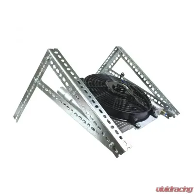 BD Diesel BD Xtrude Transmission Cooler with Fan - Complete Kit 1/2in Lines - 1030606-1/2