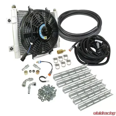 BD Diesel Xtruded Trans Oil Cooler - 3/8 inch Cooler Lines - 1030606-3/8