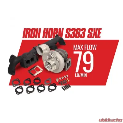 BD Diesel BD Iron Horn 5.9L Cummins Turbo Kit S363SXE/76 0.91AR Dodge 2003-2007 Dodge 2003-2007 5.9L 6-Cyl - 1045172