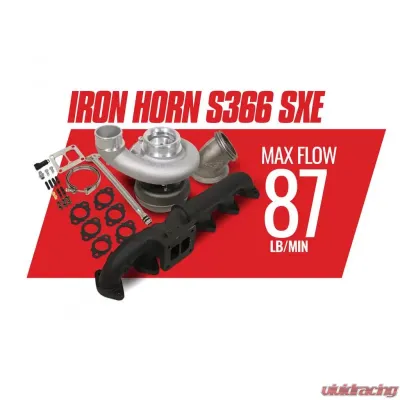 BD Diesel BD Iron Horn 5.9L Cummins Turbo Kit S366SXE/80 0.91AR Dodge 2003-2007 Dodge 2003-2007 5.9L 6-Cyl - 1045176