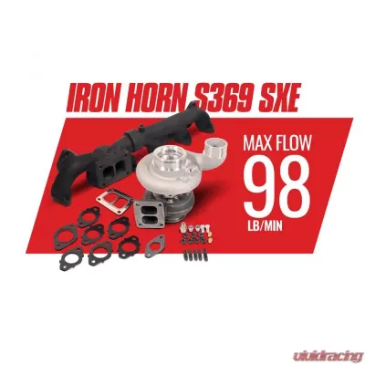 BD Diesel BD Iron Horn 5.9L Cummins Turbo Kit S369SXE/80 1.00AR Dodge 2003-2007 Dodge 2003-2007 5.9L 6-Cyl - 1045179