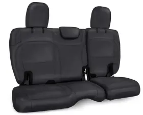 PRP Seats Rear Bench Covers Black with Black Stitch for Jeep Wrangler JL 2 Door 2018-2020