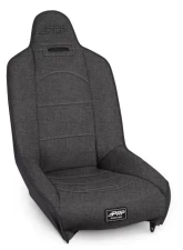 PRP Seats Roadster High Back Suspension Seat Black with Silver Outline - A150110-54                                     - A150110-54 - Image 2